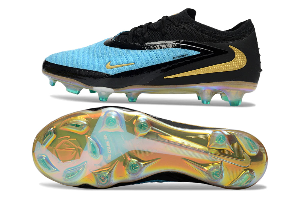 Chuteira Campo NIKE Phantom 6 Elite FG - Preto/Azul