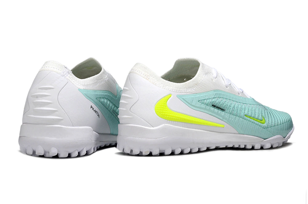 Chuteira Nike Phantom ReactX 6 Pro Society TF - Branco/Azul
