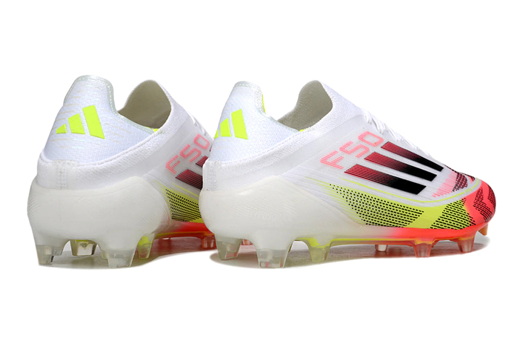 Chuteira Adidas F50 X Campo - Branco/Amarelo