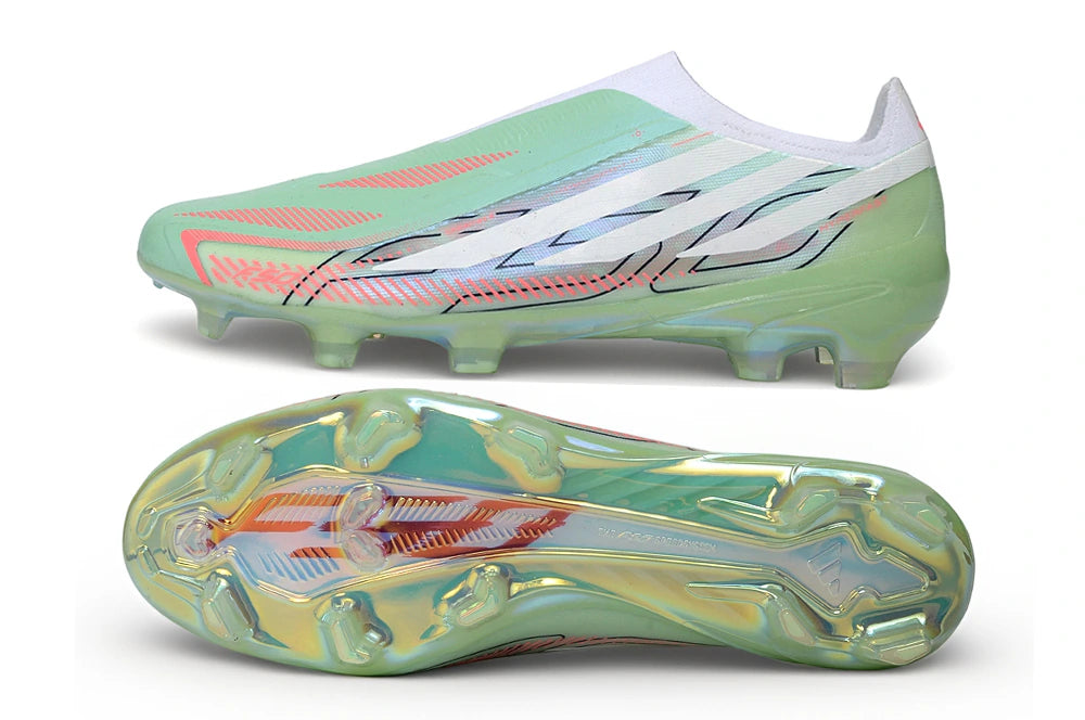 Chuteira Adidas F50 Hyperfast Laceless FG - Verde