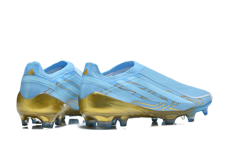 Chuteira Adidas F50 Hyperfast Laceless FG - Azul