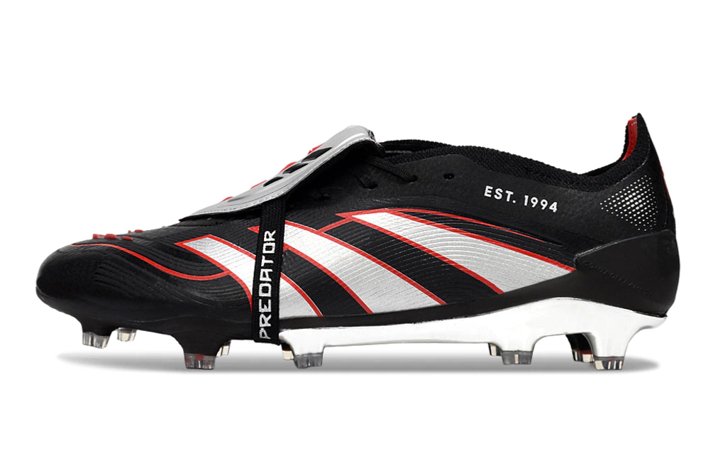 Chuteira Adidas Predator Elite Tongue 25 Campo - Preto/Branco