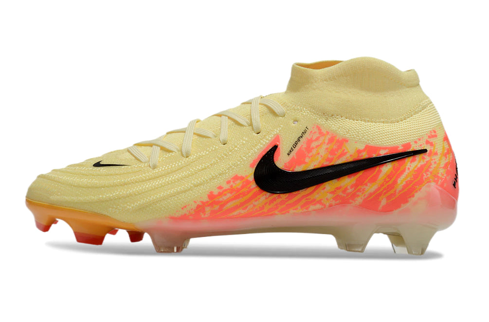Chuteira Nike Phantom Luna 2 Elite Campo FG - Amarelo/Laranja/Preto