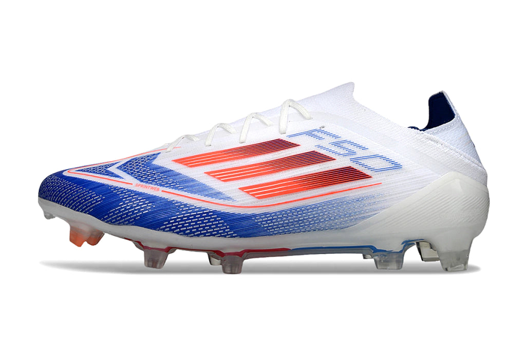 Chuteira Adidas F50+.1 Elite FG - Branco/Azul