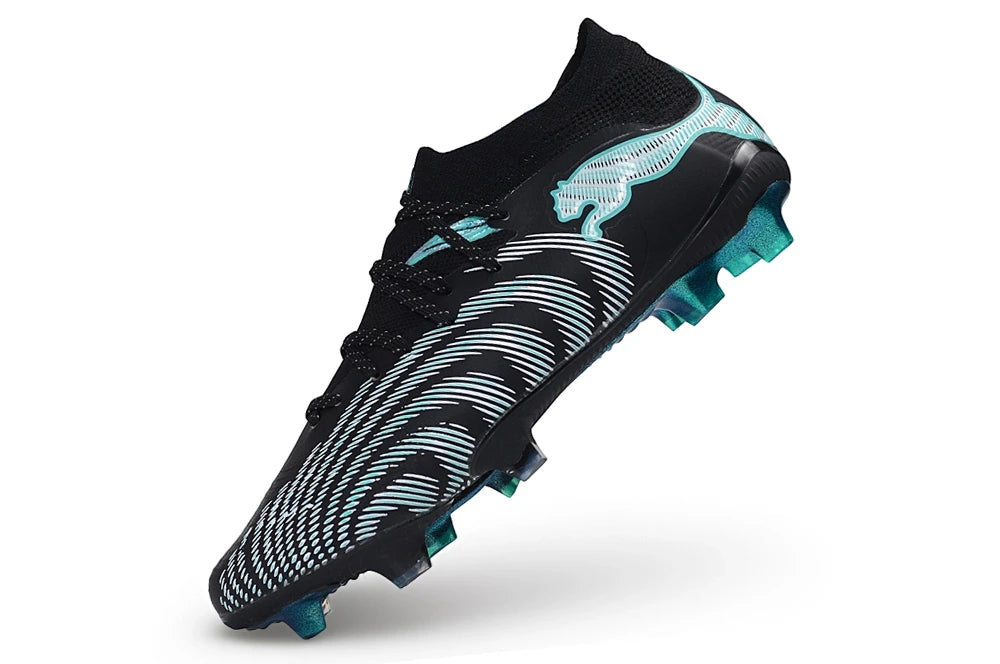 Chuteira Puma Future 8 Ultimate Low Campo FG - Preto/Azul