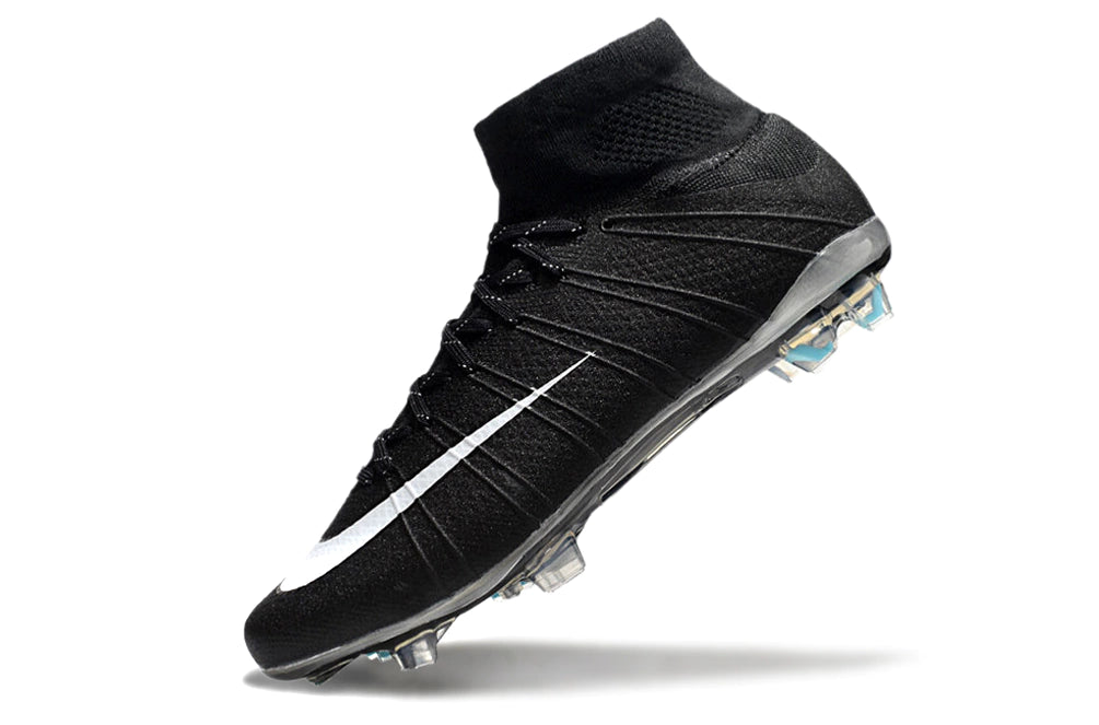 Chuteira Nike Mercurial Superfly 4 Elite Campo - Preto/Branco