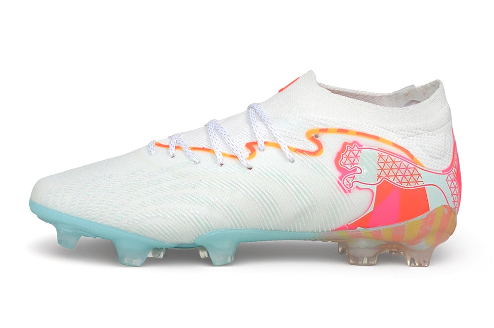 Chuteira Puma Future 8 Ultimate Low Campo FG - Branco