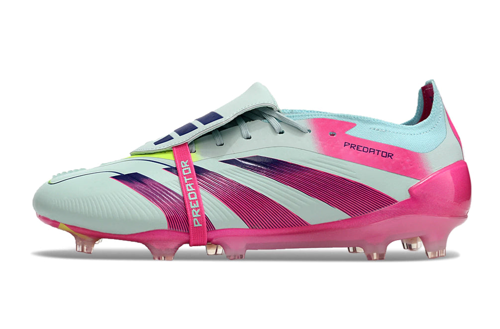 Chuteira Adidas Predstrike Elite Campo - Verde/Rosa