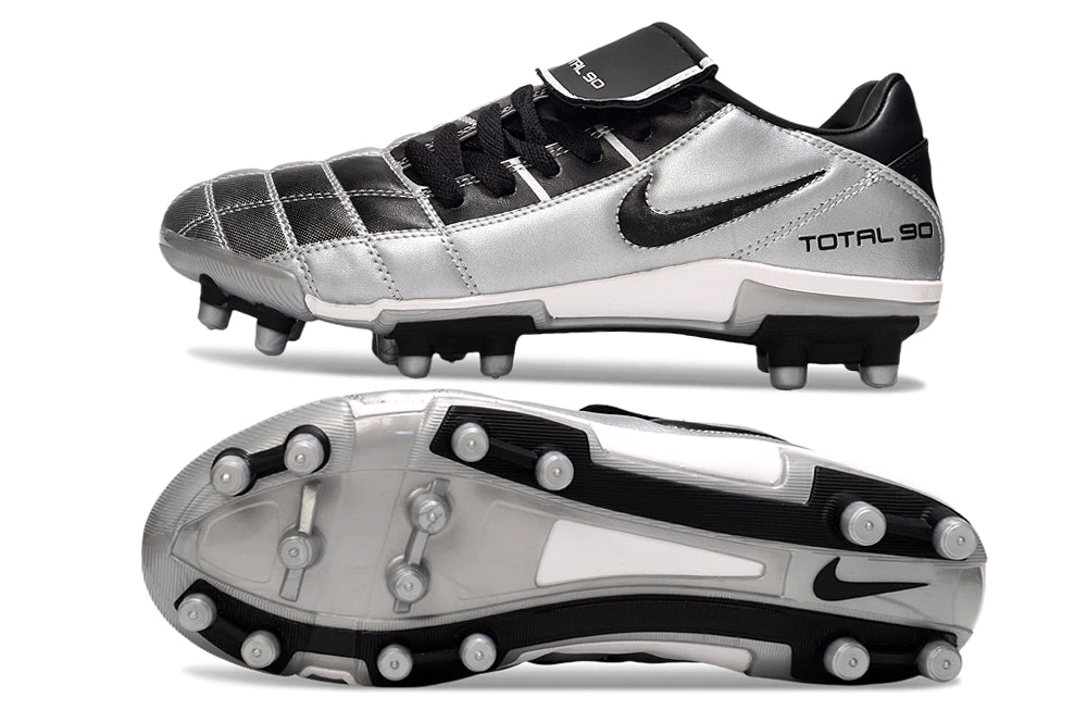 Chuteira Nike Total 90 Campo - Cinza/Preto