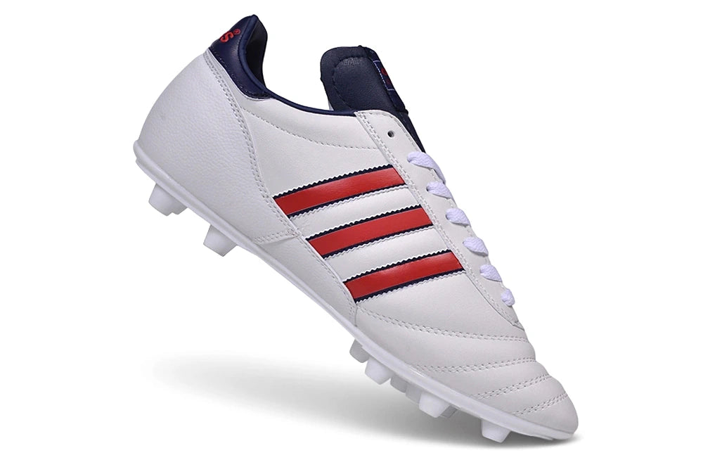 Chuteira Adidas Mundial Campo FG - Branco/Vermelho