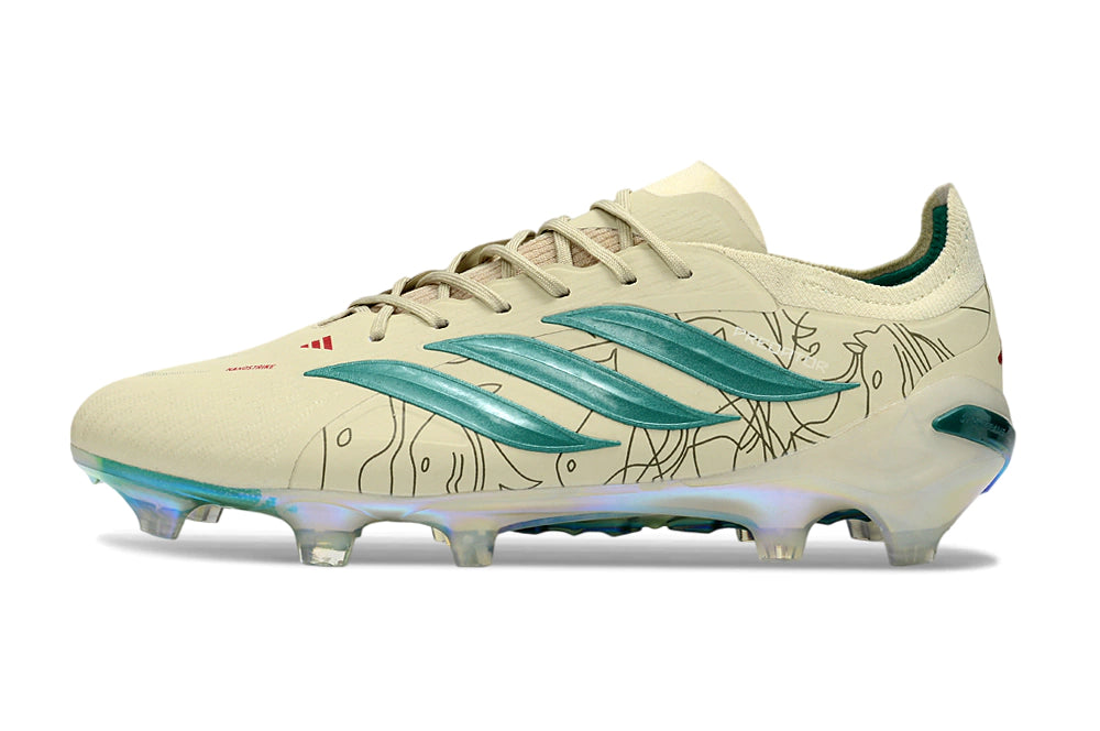 Chuteira Adidas Predator Elite 26 Campo FG - Bege
