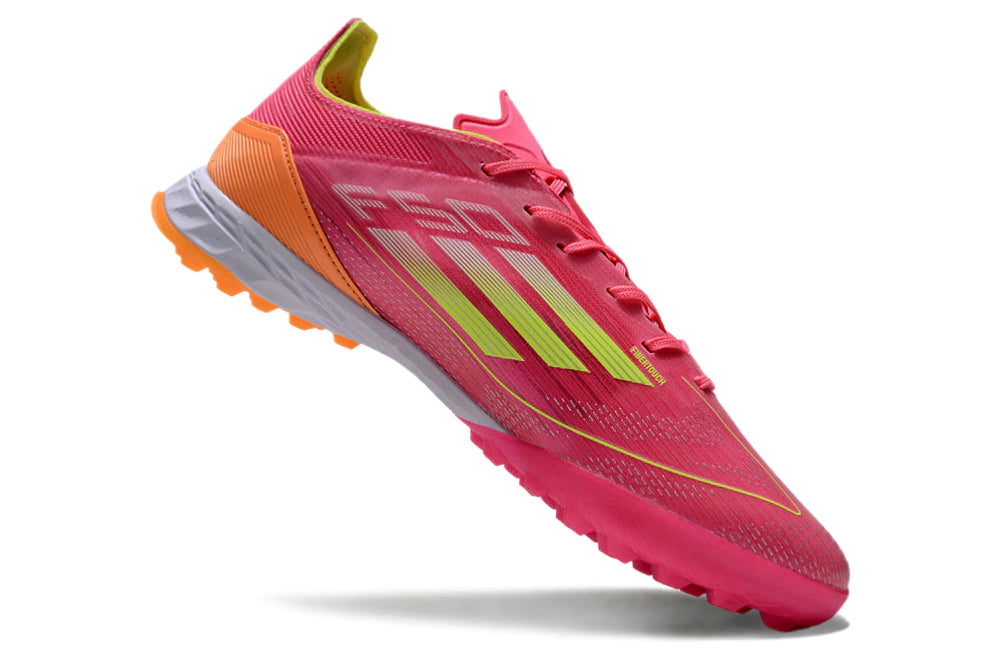 Chuteira Adidas X F50 Pro Society - Rosa/Laranja