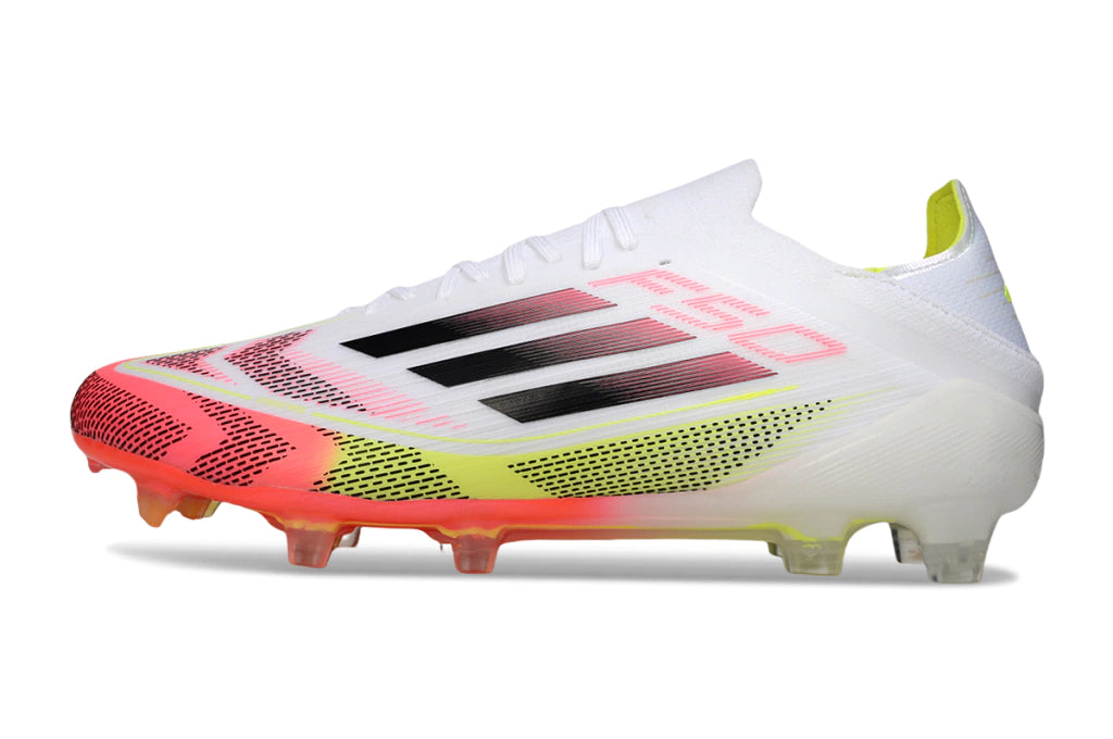 Chuteira Adidas F50 X Campo - Branco/Amarelo