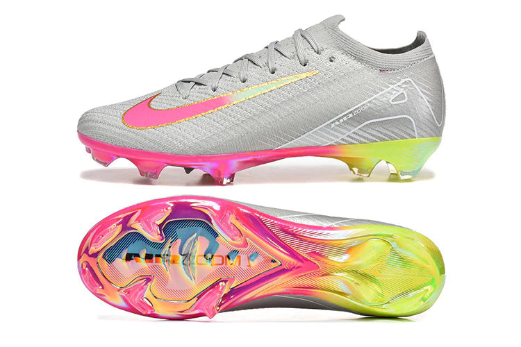 Chuteira Nike Air Zoom Mercurial Vapor 16 Elite FG - Cinza/Rosa