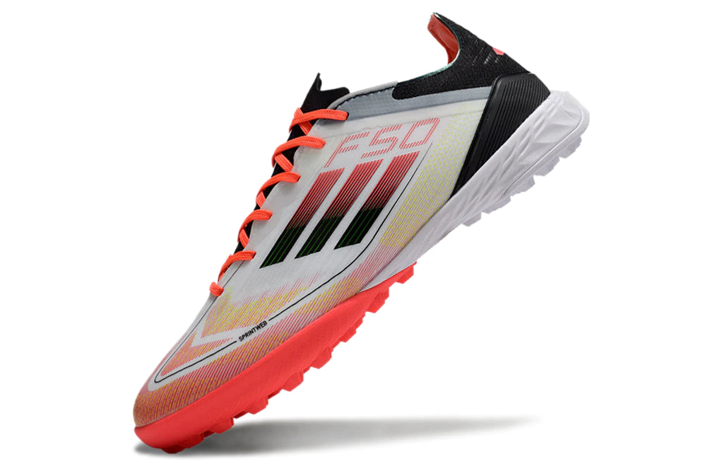 Chuteira Adidas X F50 Pro Society - Branco/Preto/Laranja