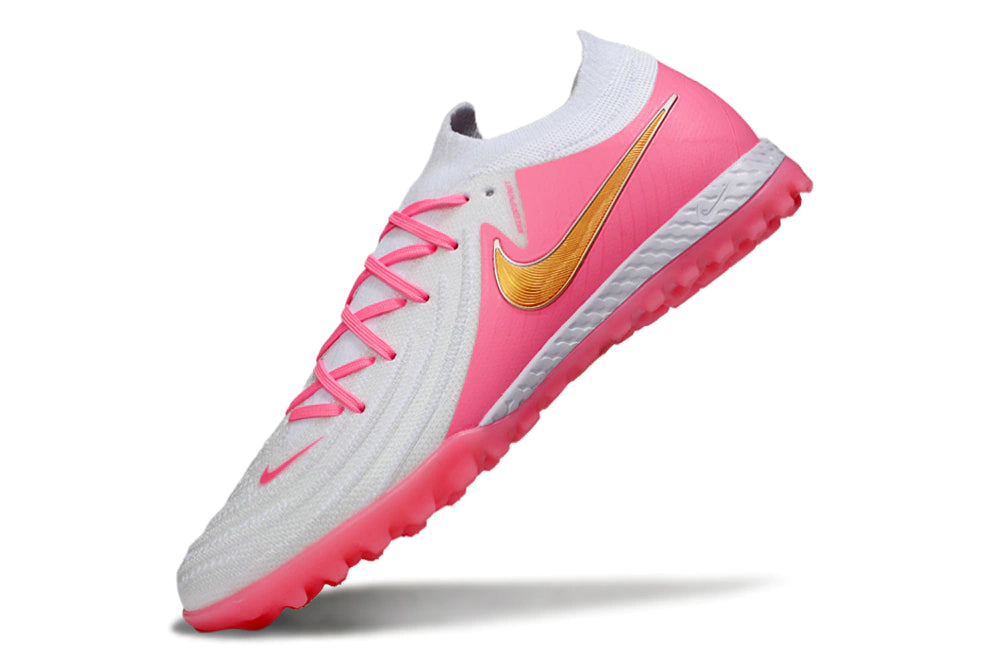 Chuteira Nike Phantom GX 2 Elite Society TF - Branco/Rosa