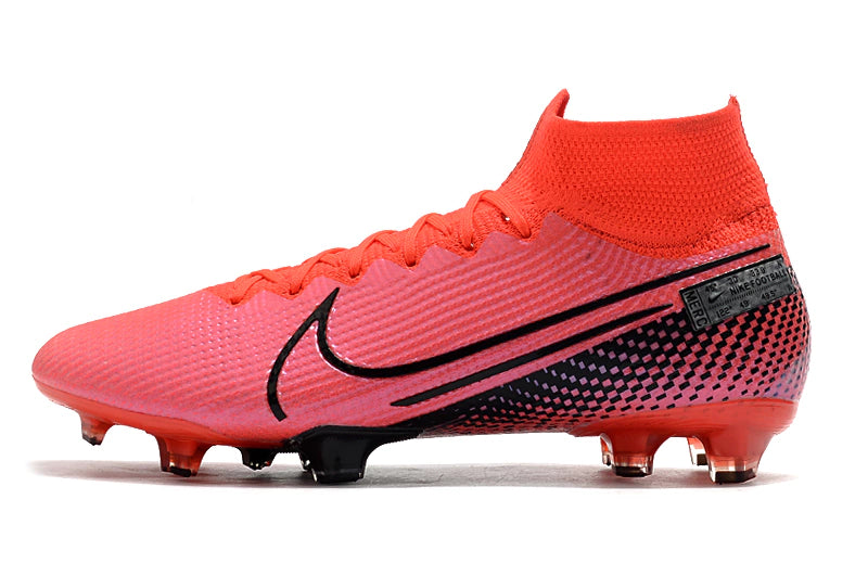 Chuteira Nike Air Zoom Mercurial Superfly 7 Elite Campo - Rosa/Preto