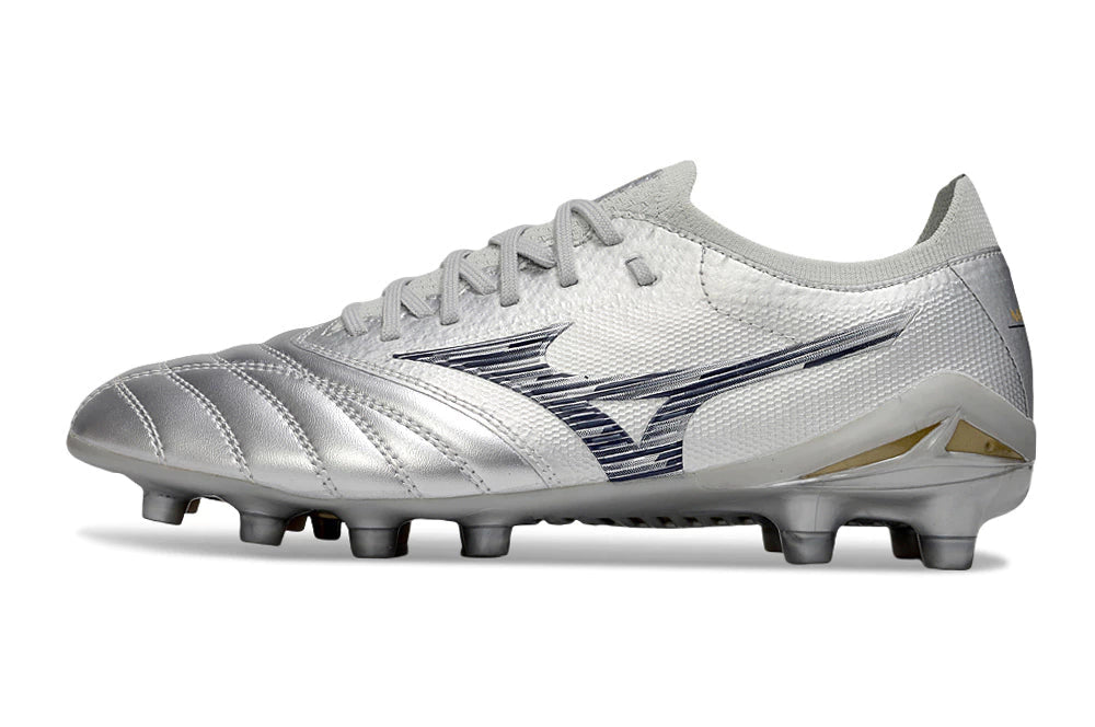 Chuteira Mizuno Morelia Neo 4 Campo - Prata