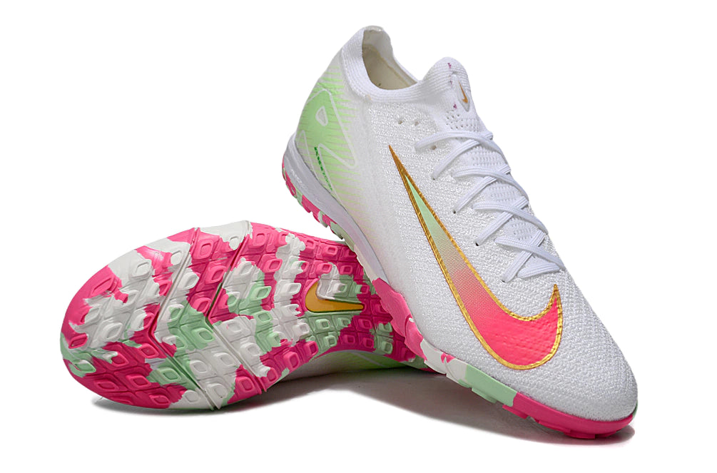 Chuteira Nike Mercurial Vapor 16 Elite Society - Branco/Rosa
