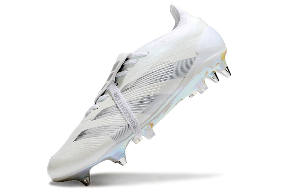 Chuteira Adidas Predator Elite Tongue SG - All White