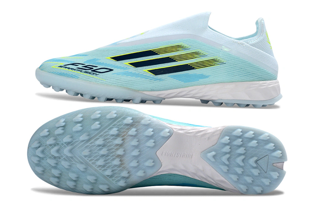 Chuteira Adidas F50 Pro Laceless Society - Azul