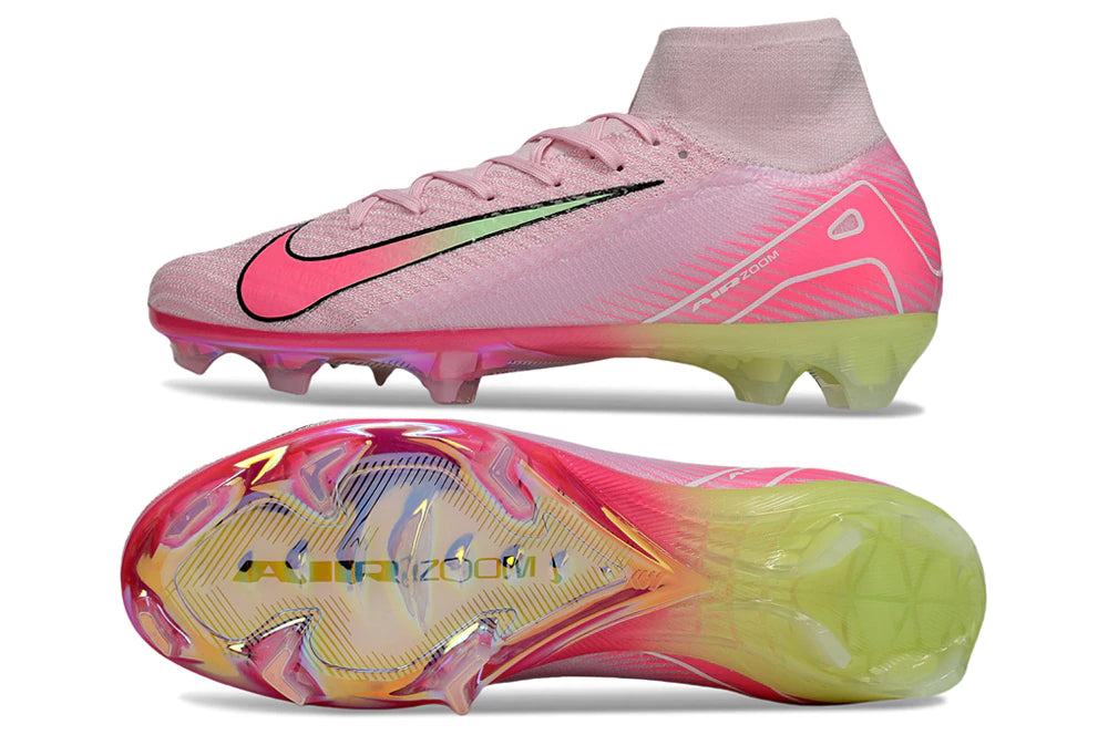 Chuteira Nike Air Zoom Mercurial Superfly 10 Elite Campo - Rosa