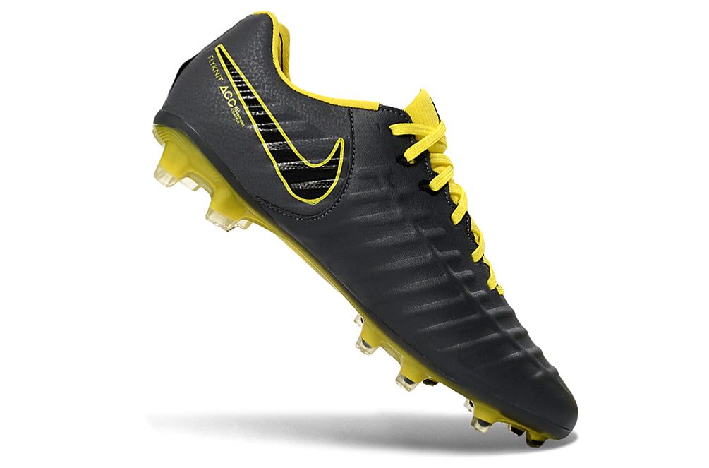 Chuteira Nike Tiempo Legend 7 Elite FG - Cinza/Amarelo