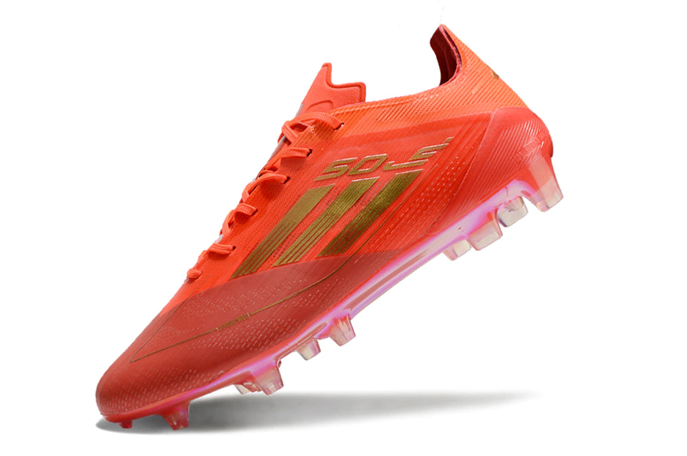 Chuteira Adidas F50 X Campo - Laranja/Dourado