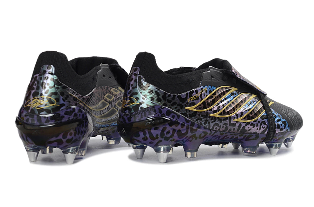 Chuteira Adidas Predator Tongue 26 Elite SG - Preto/Roxo