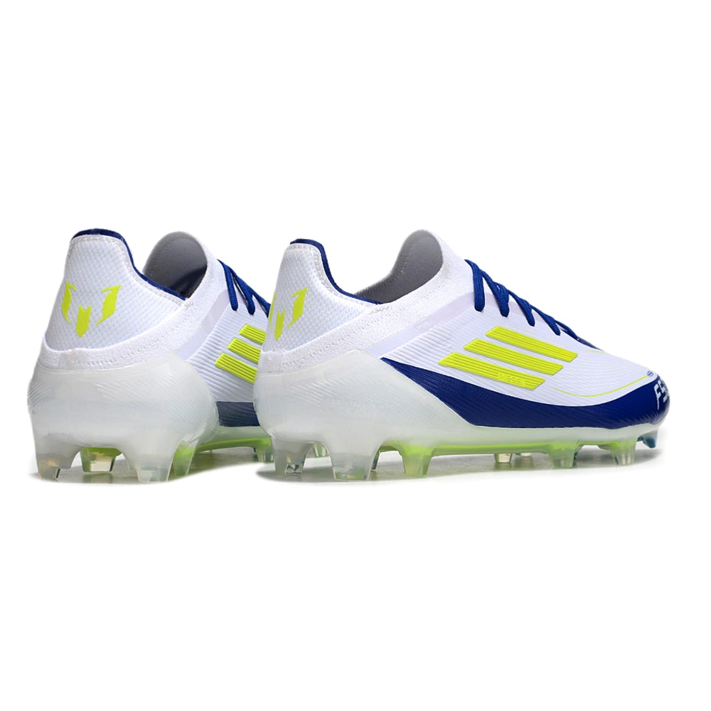 Chuteira Adidas F50 X Campo - Branco/Azul/Verde