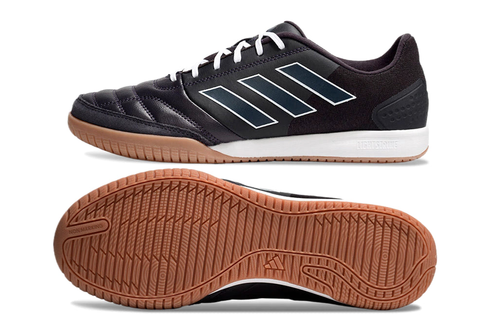 Chuteira Adidas Top Sala Futsal - Preto/Branco/Bege