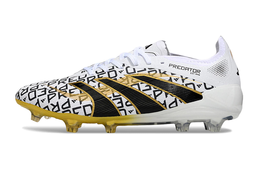Chuteira Adidas Predator Elite 25 Campo FG - Branco/Preto