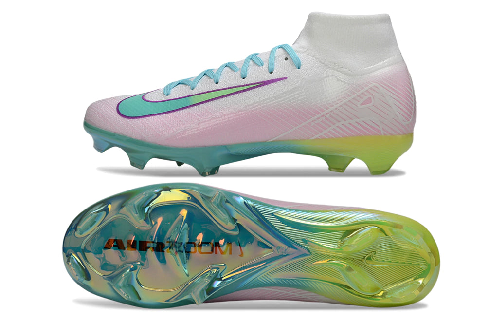 Chuteira Nike Air Zoom Mercurial Superfly 10 Elite Campo - Rosa