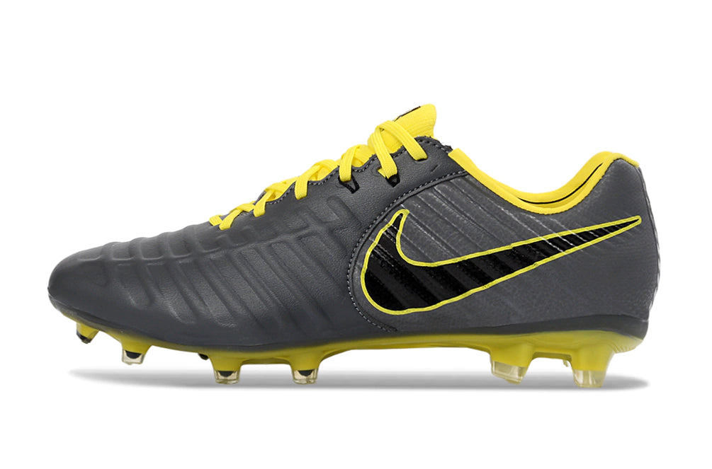 Chuteira Nike Tiempo Legend 7 Elite FG - Cinza/Amarelo
