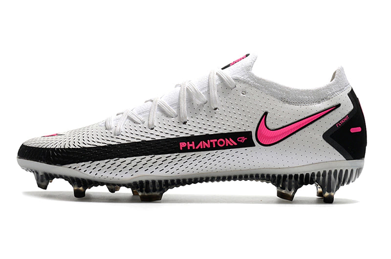 Chuteira Nike Campo Phantom GT 2 Elite FG - Branco/Rosa