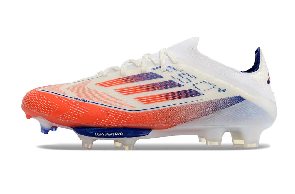 Chuteira Adidas F50.1 Elite Campo - Branco/Laranja