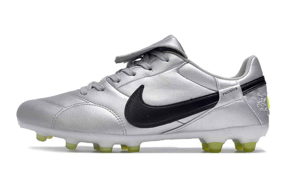 Chuteira Nike Premier 3 FG - Prata/Preto