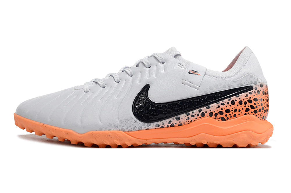 Chuteira Nike Tiempo 10 Pro Society - Cinza/Laranja