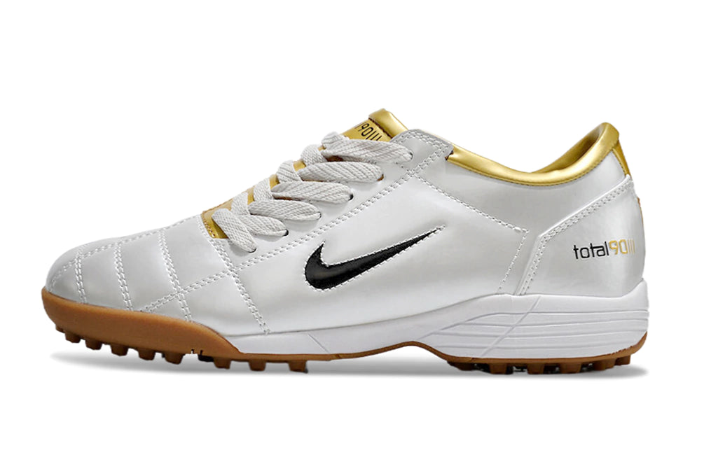 Chuteira Nike Total 90 Society - Branco/Dourado