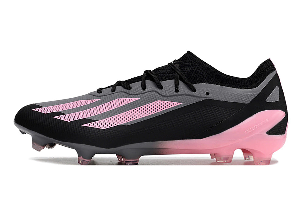 Chuteira Adidas X CrazyFast.1 FG - Preto/Rosa