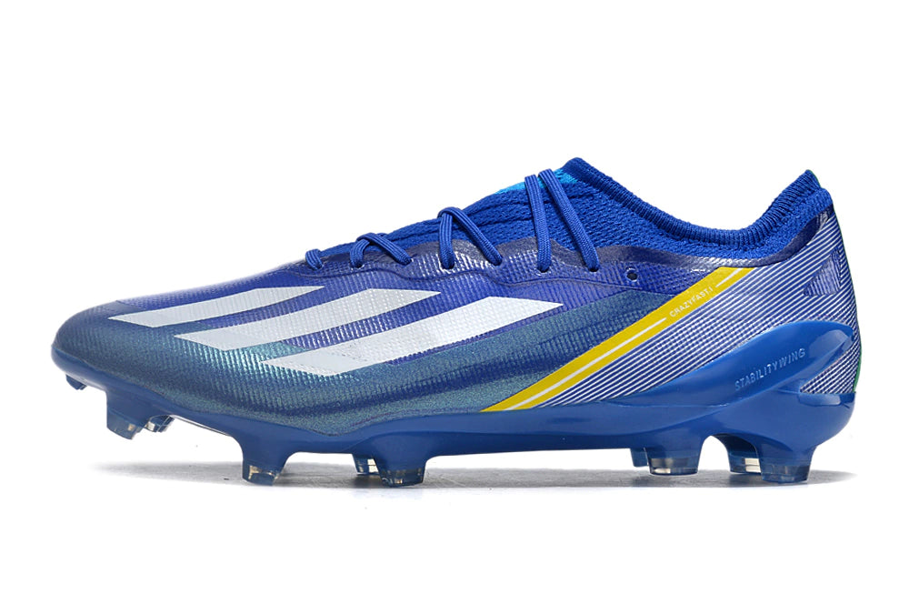 Chuteira Adidas X CrazyFast.1 FG - Azul/Branco