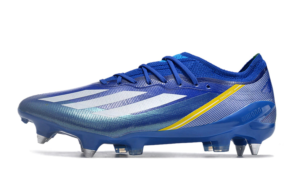 Chuteira Adidas X CrazyFast.1 SG - Azul/Branco