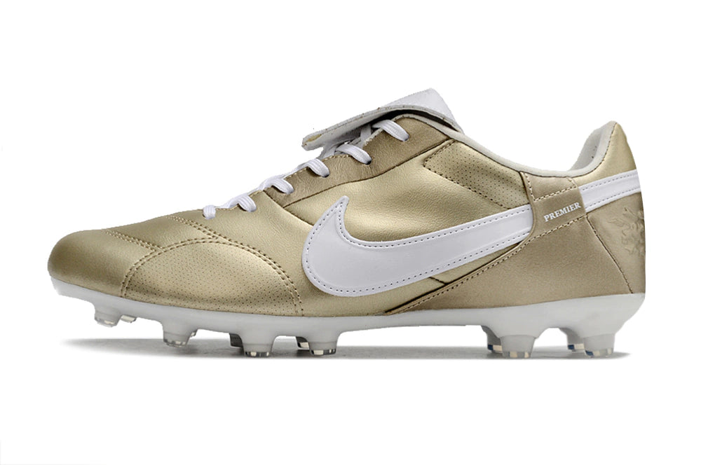 Chuteira Nike Premier 3 FG - Dourado/Branco