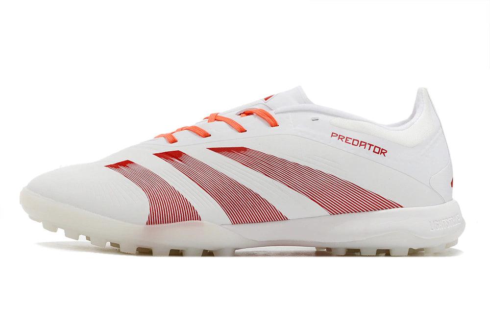 Chuteira Adidas Predator PredStrike Elite Society - Branco/Vermelho