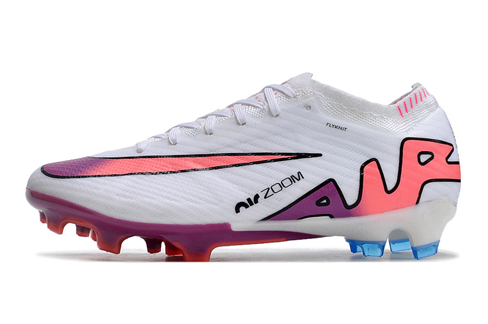 Chuteira Nike Air Zoom Mercurial Vapor 15 Elite FG - Branco/Rosa