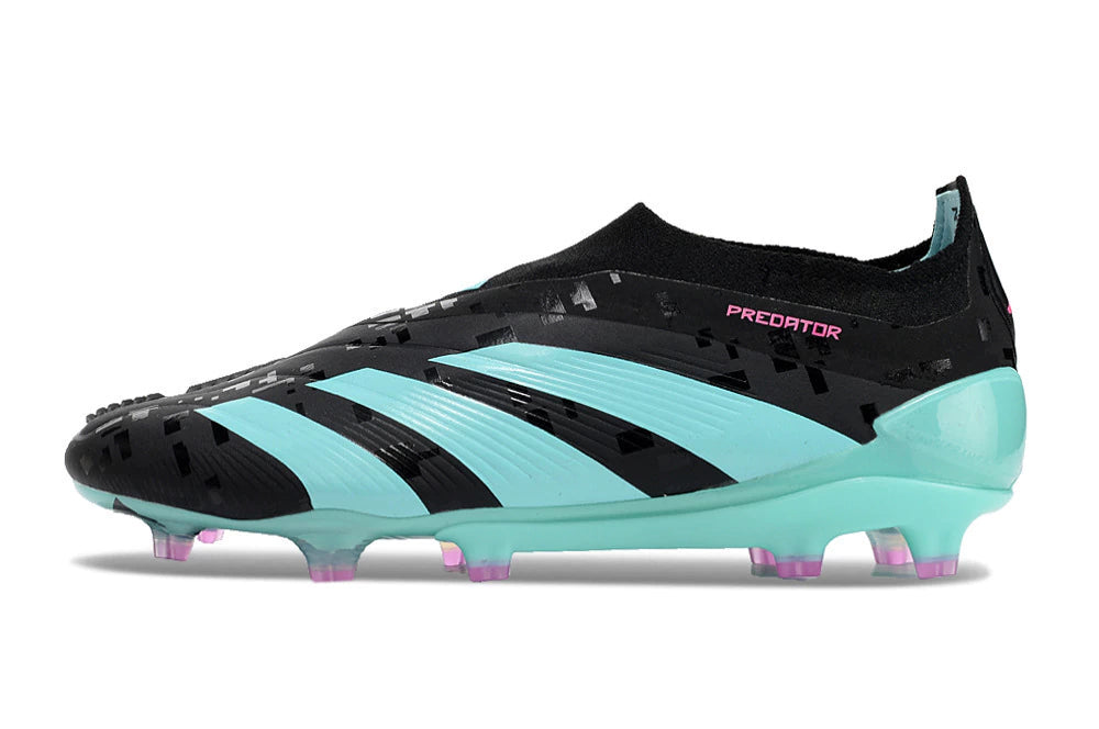 Chuteira Adidas Predstrike Elite Laceless Campo - Preto/Azul