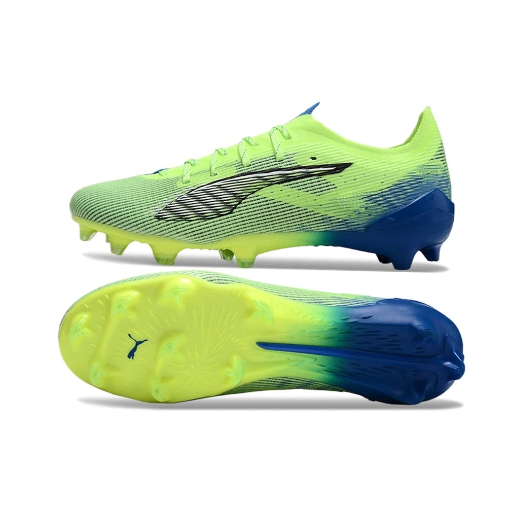 Chuteira Puma Ultra 5 Campo FG - Verde/Azul