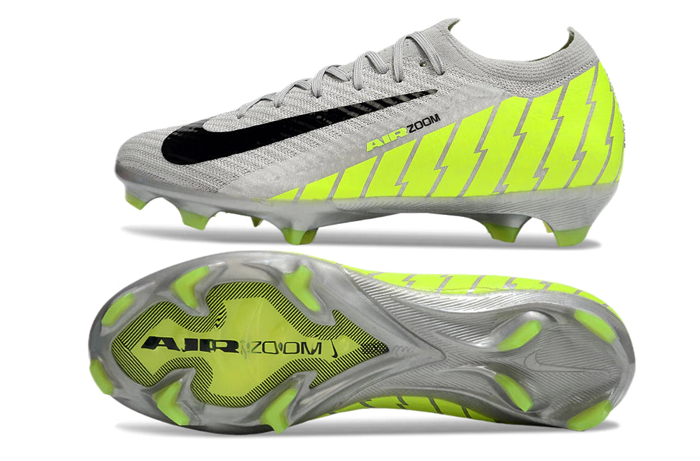 Chuteira Nike Air Zoom Mercurial Vapor 16 Elite FG - Cinza/Preto/Verde