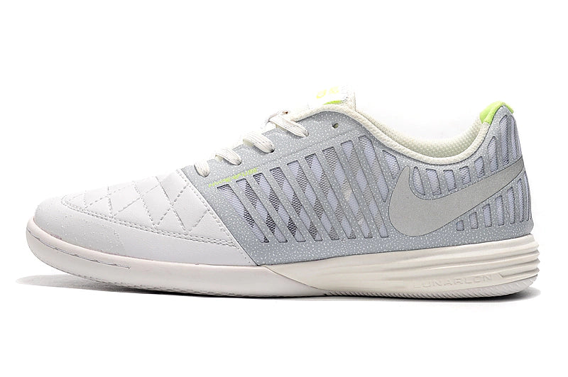 Chuteira Nike Lunar Gato Futsal - Branco/Verde