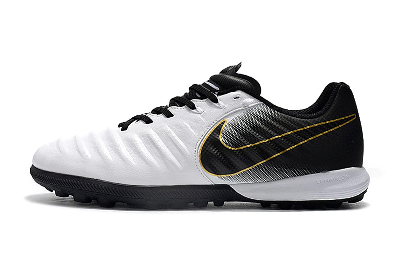 Chuteira Nike Tiempo 7 Finale Society TF - Branco/Preto